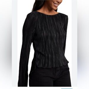 K-Furious Women's Elegant Black Long Sleeve Top